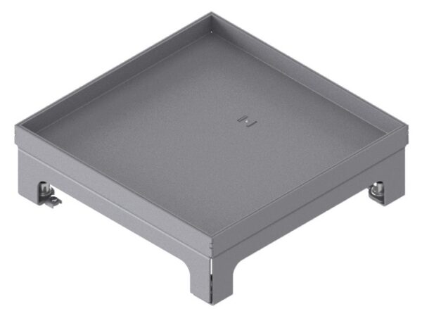 Produktbild UBD 215 209  -  Unterflur-Bodendose UBD 210 small inkl. Blinddeckel mit Kante, geschlossen, und 15mm Vertiefung